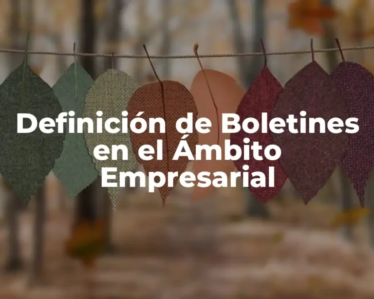 Definición de Boletines en el Ámbito Empresarial