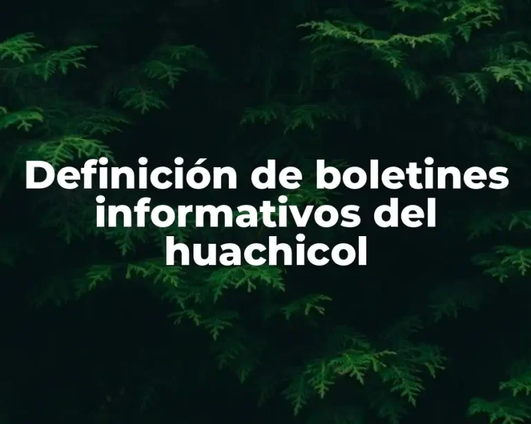 Definición de boletines informativos del huachicol