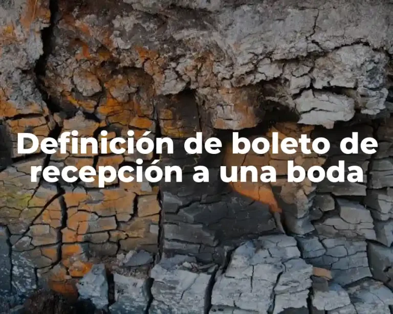 Definición de boleto de recepción a una boda