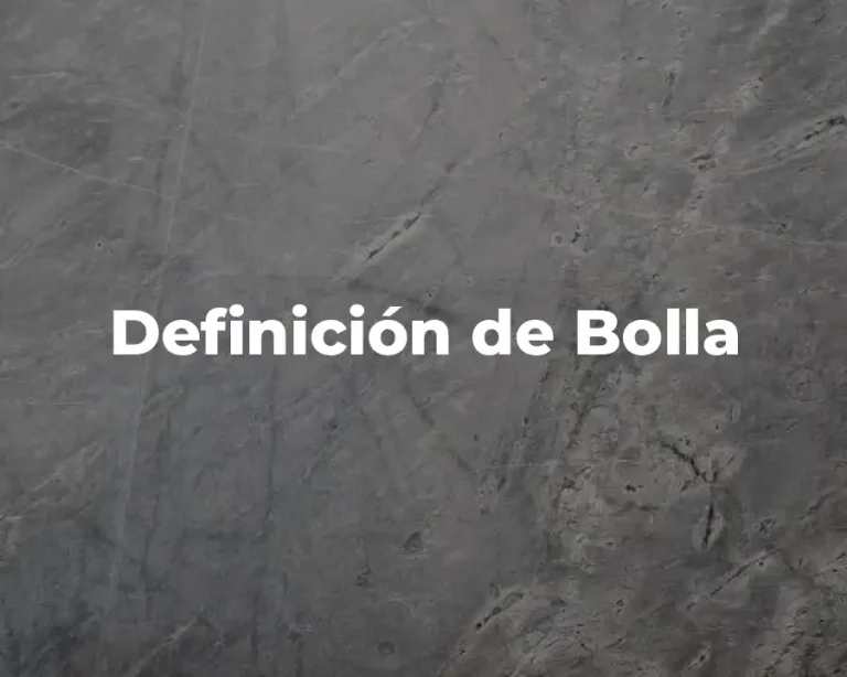 Definición de Bolla