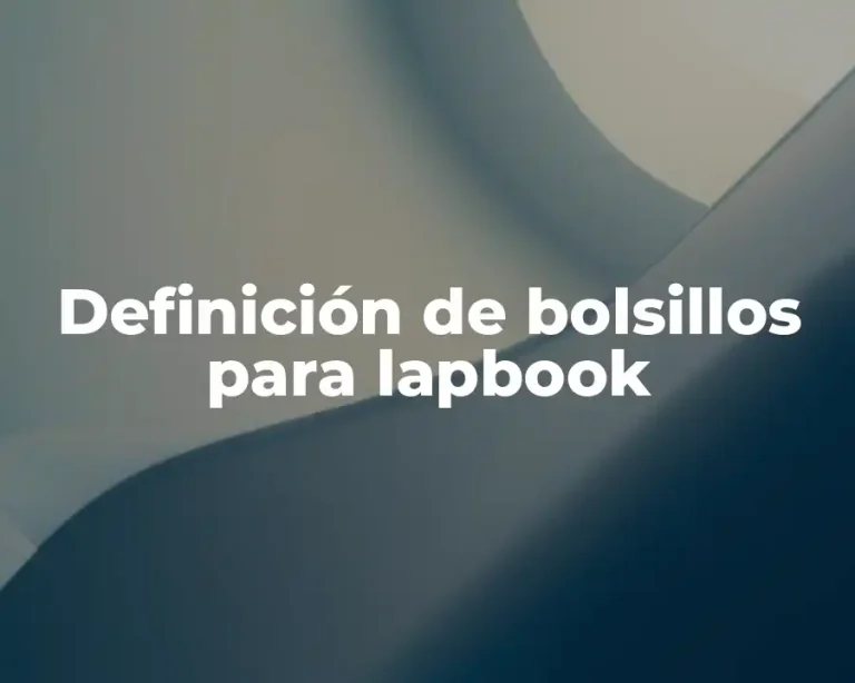 Definición de bolsillos para lapbook