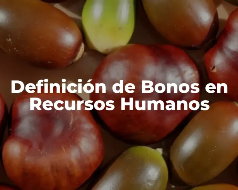 Definición de Bonos en Recursos Humanos