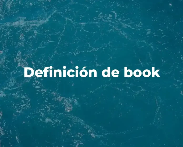 Definición de book