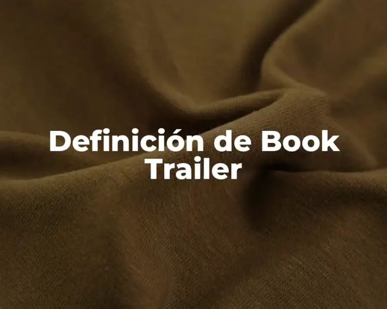 Definición de Book Trailer