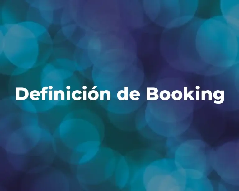 Definición de Booking