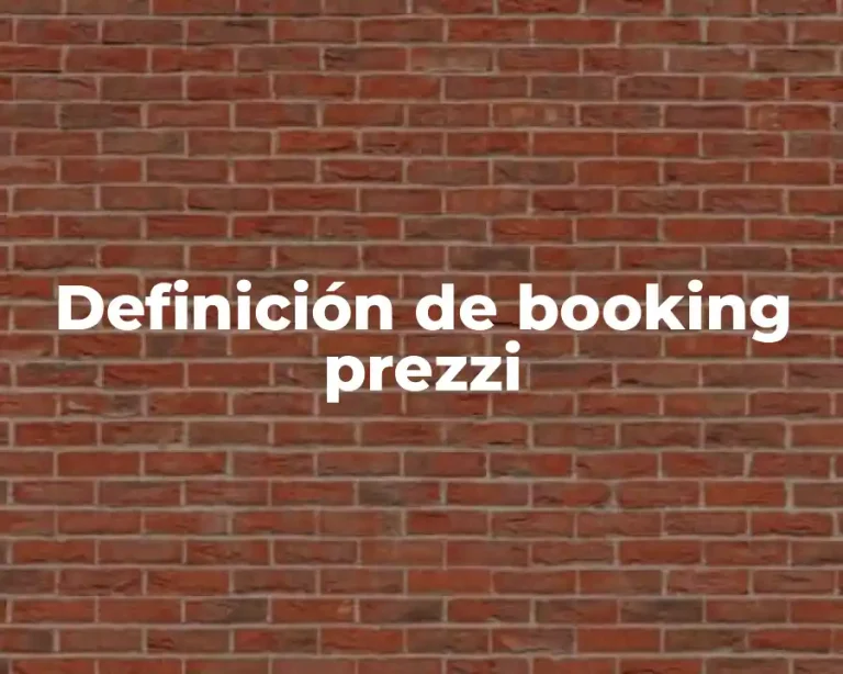 Definición de booking prezzi