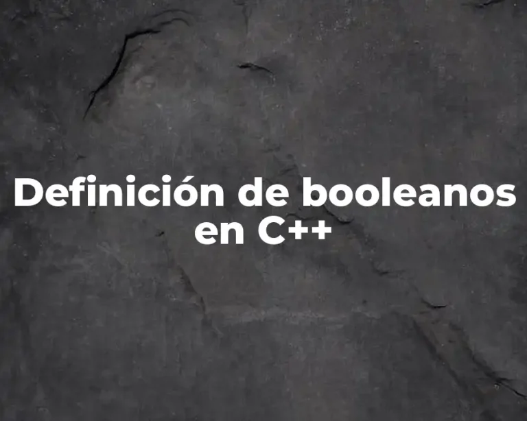 Definición de booleanos en C++