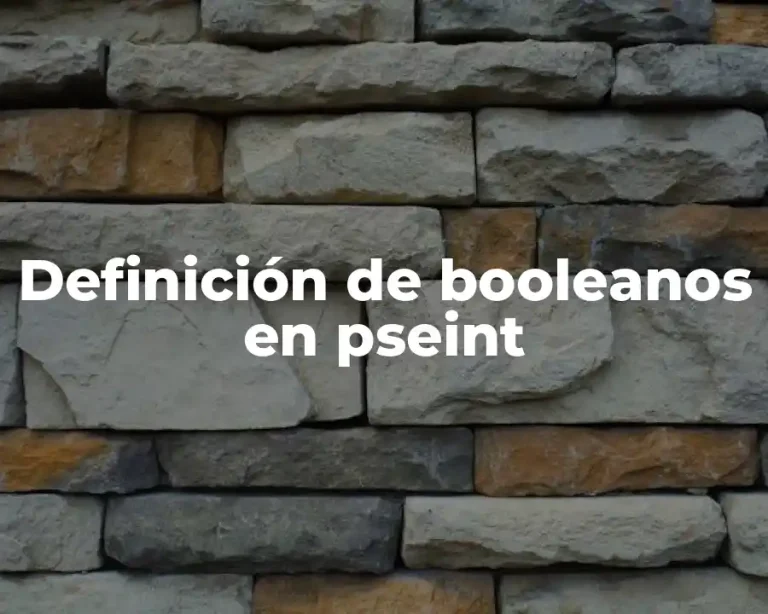Definición de booleanos en pseint