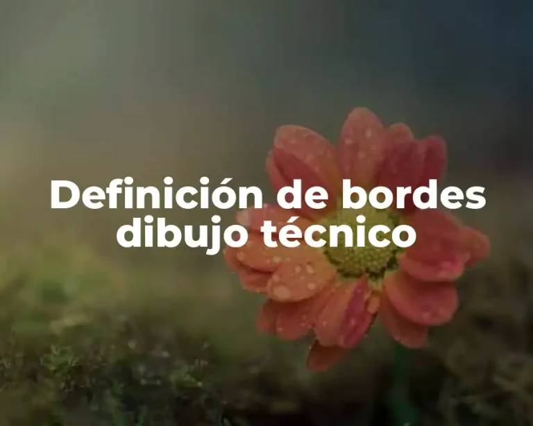 Definición de bordes dibujo técnico