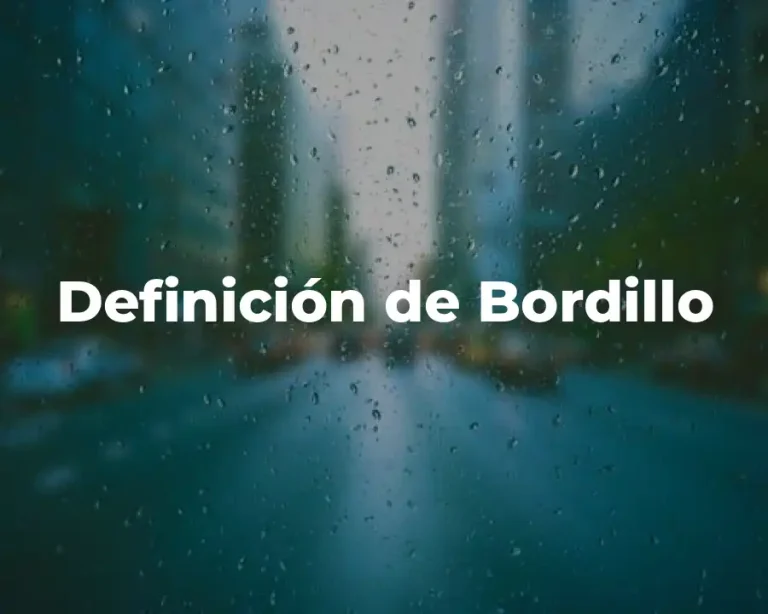 Definición de Bordillo
