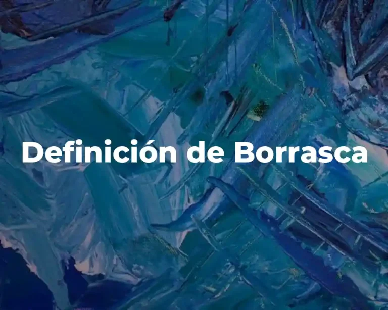 Definición de Borrasca