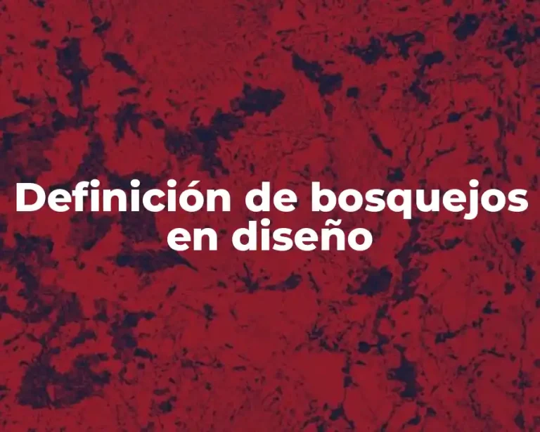 Definición de bosquejos en diseño