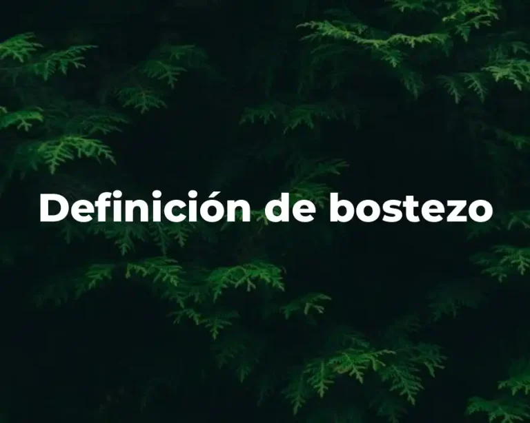 Definición de bostezo