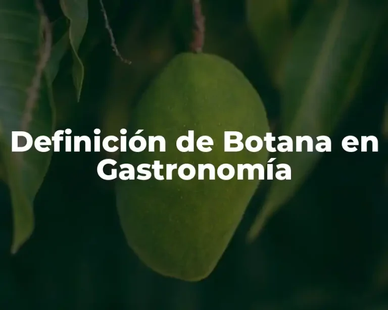 Definición de Botana en Gastronomía