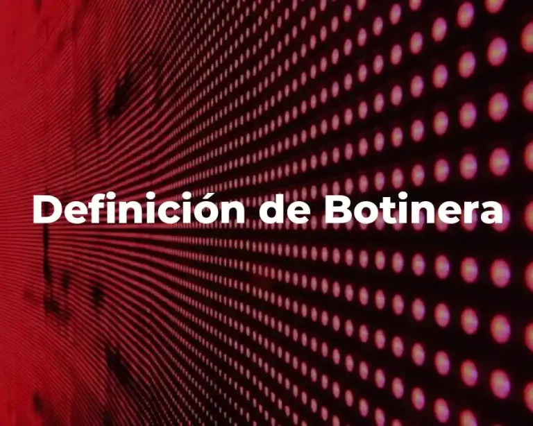 Definición de Botinera