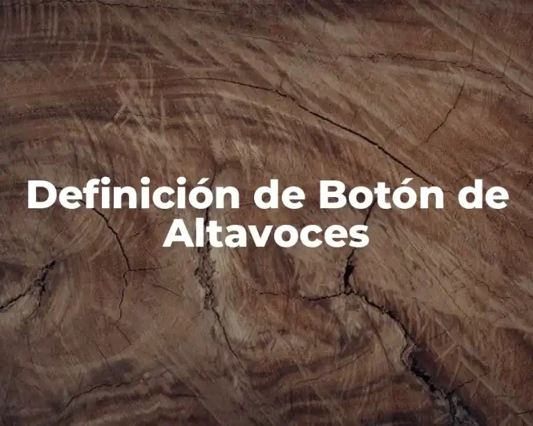 Definición de Botón de Altavoces
