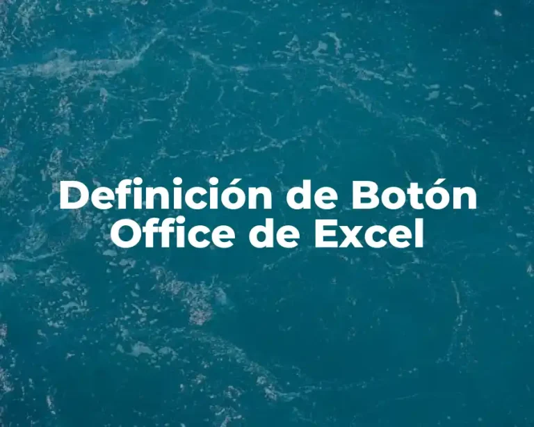 Definición de Botón Office de Excel