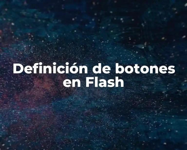 Definición de botones en Flash