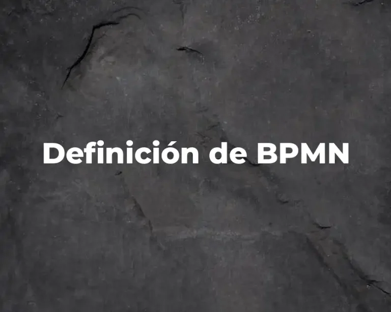 Definición de BPMN