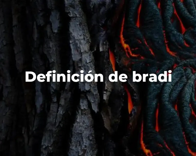 Definición de bradi