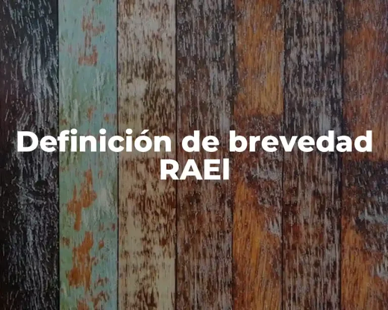Definición de brevedad RAEl