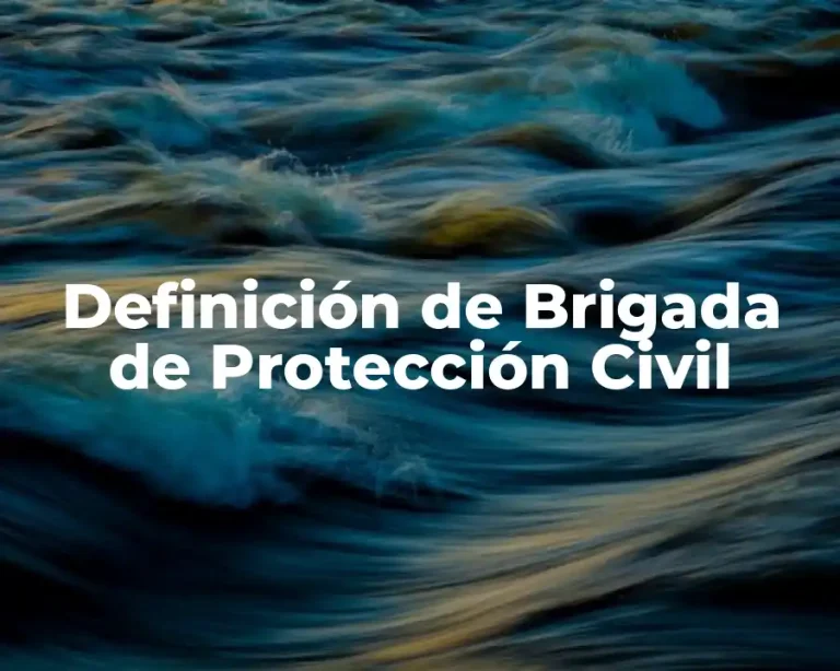 Definición de Brigada de Protección Civil