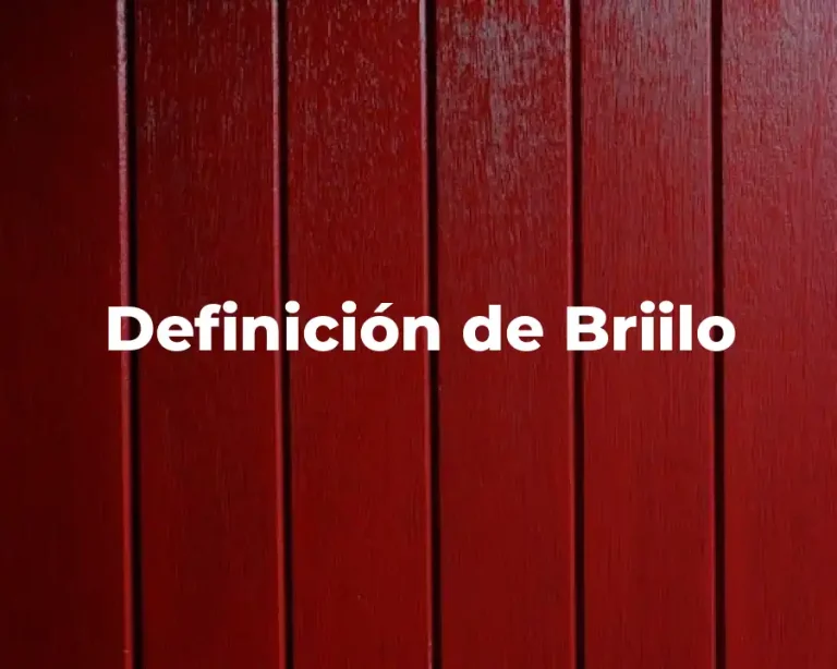 Definición de Briilo
