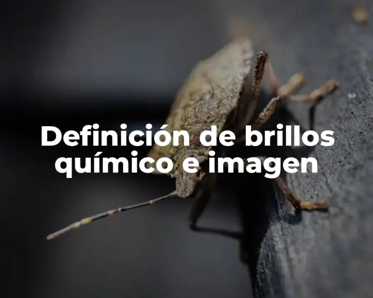 Definición de brillos químico e imagen