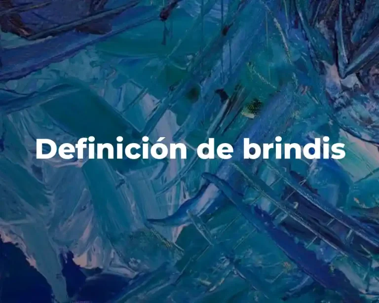 Definición de brindis