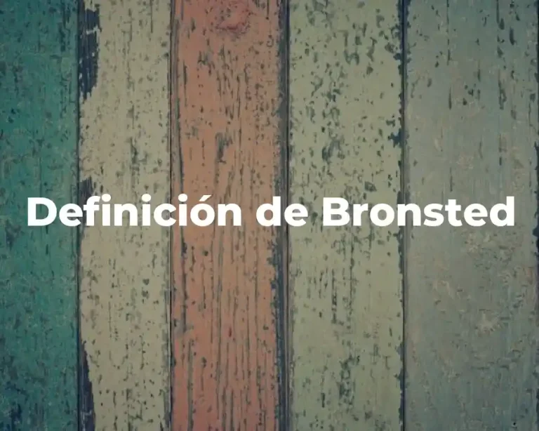 Definición de Bronsted
