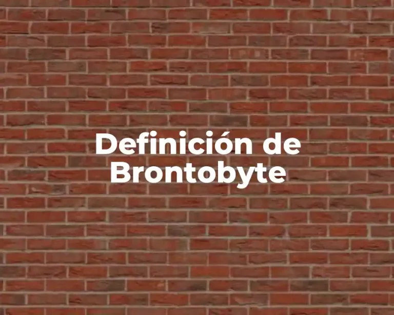 Definición de Brontobyte