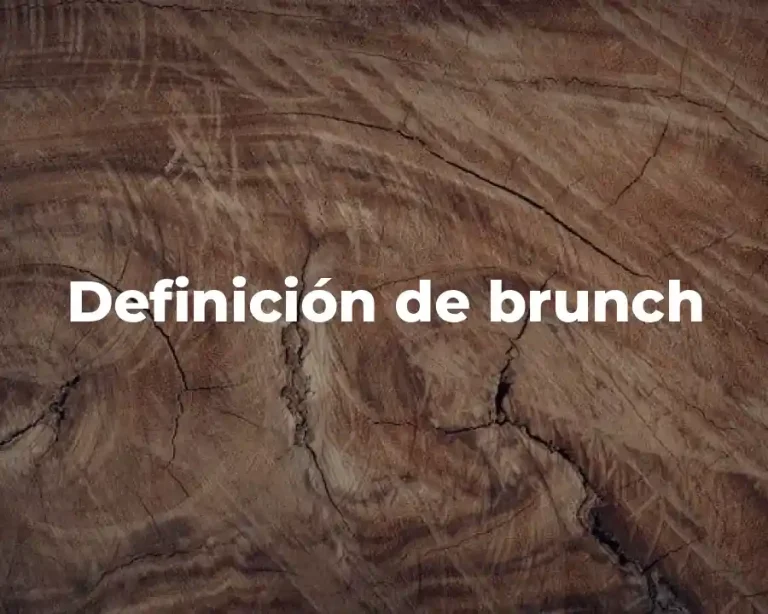 Definición de brunch