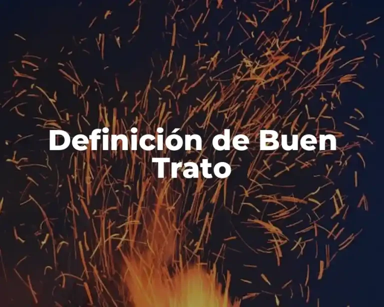 Definición de Buen Trato