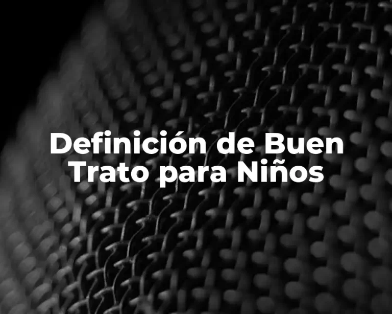 Definición de Buen Trato para Niños