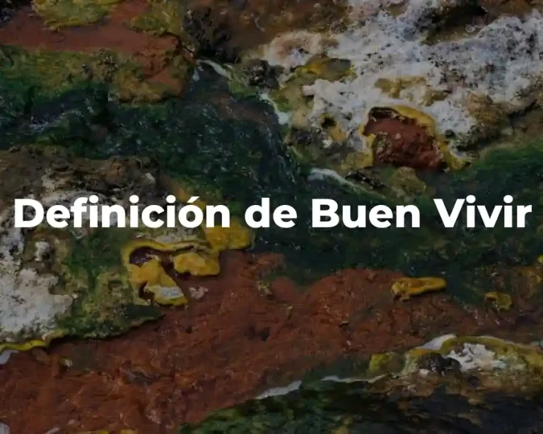 Definición de Buen Vivir