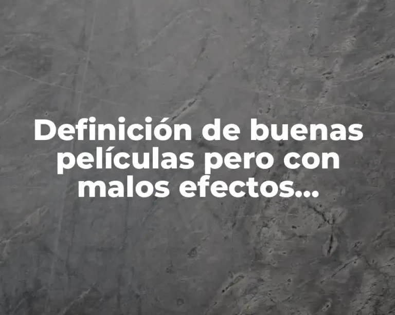 Definición de buenas películas pero con malos efectos especiales