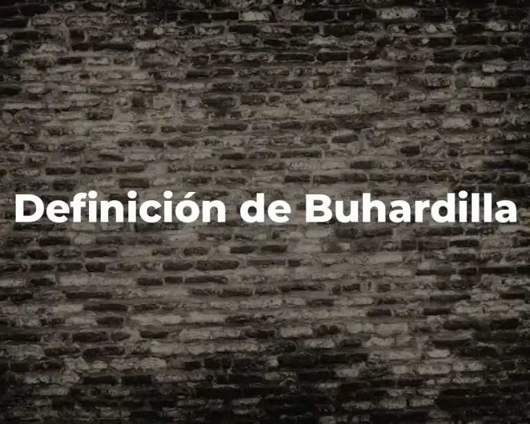 Definición de Buhardilla