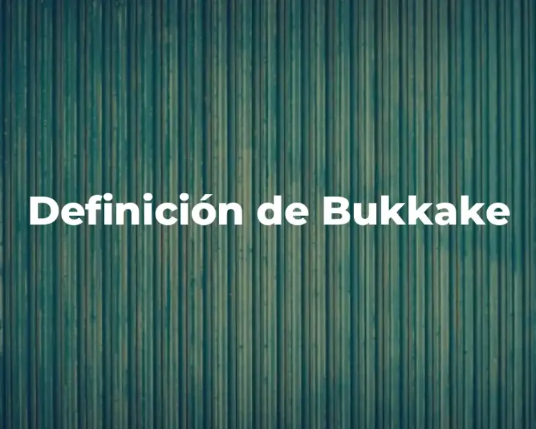 Definición de Bukkake
