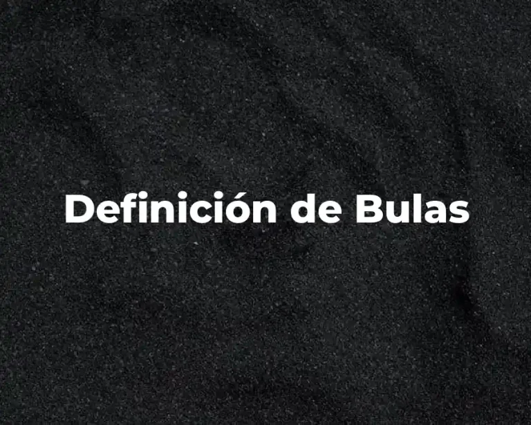 Definición de Bulas