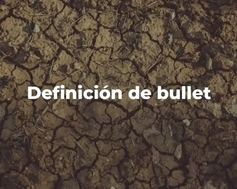 Definición de bullet