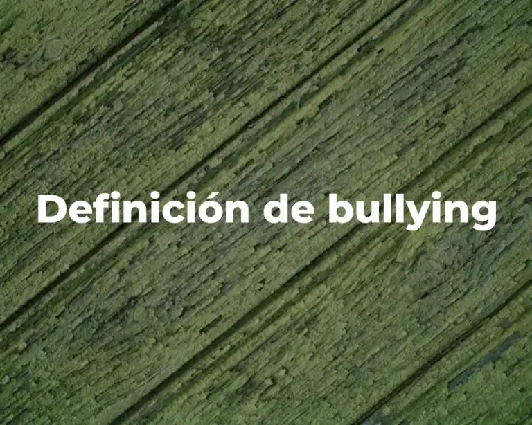Definición de bullying