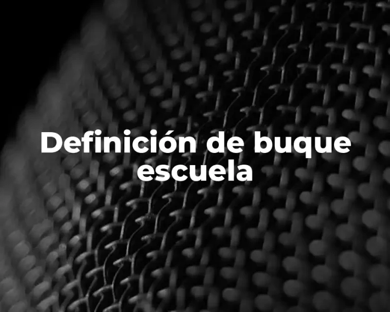 Definición de buque escuela