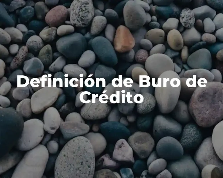 Definición de Buro de Crédito
