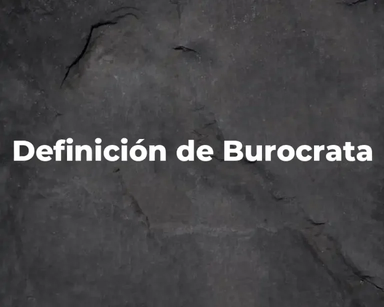 Definición de Burocrata