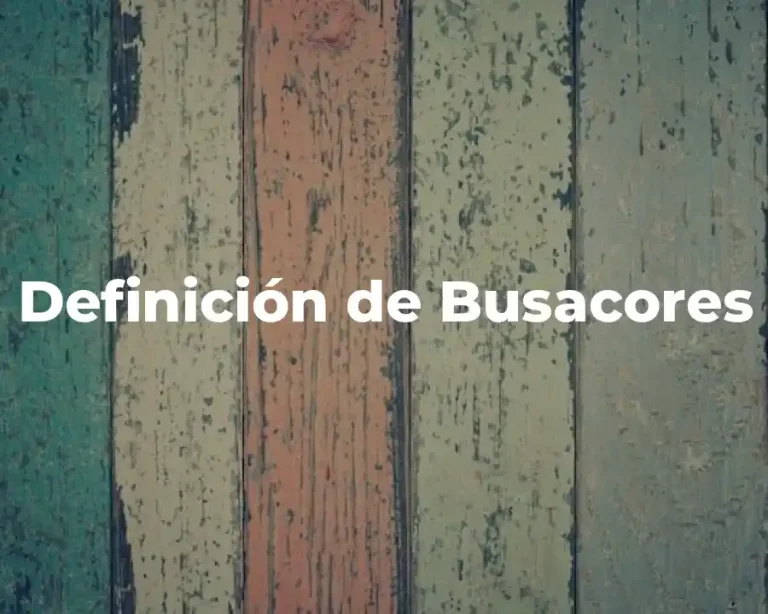 Definición de Busacores