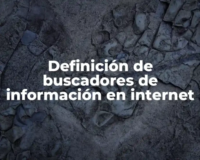 Definición de buscadores de información en internet
