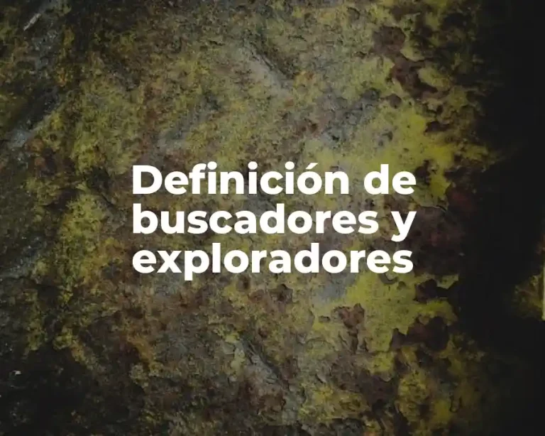 Definición de buscadores y exploradores