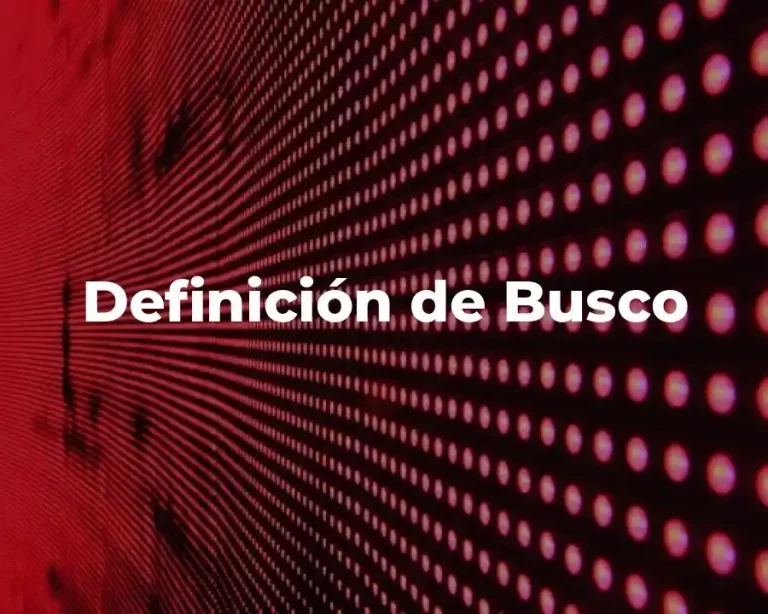 Definición de Busco