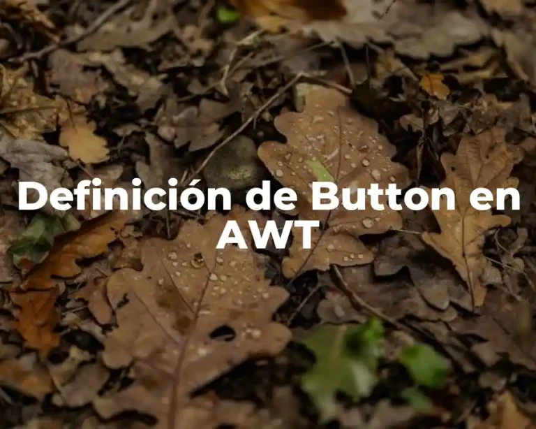 Definición de Button en AWT