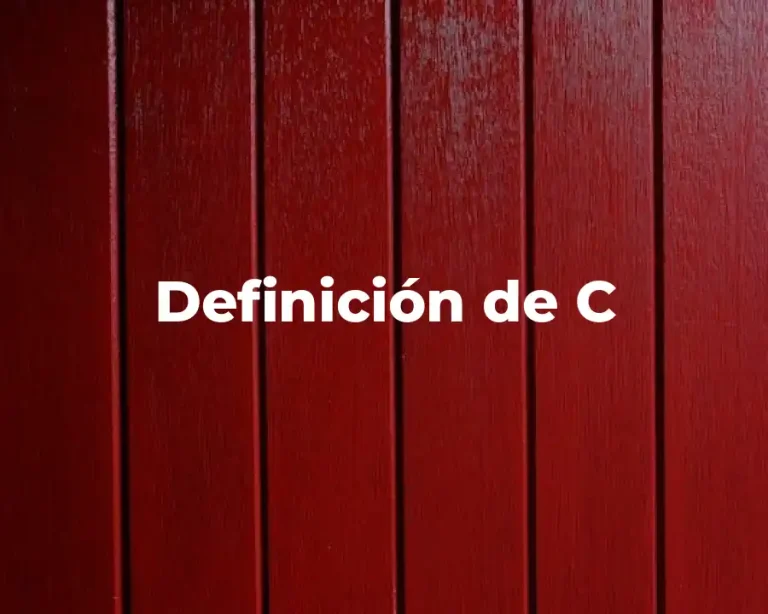 Definición de C